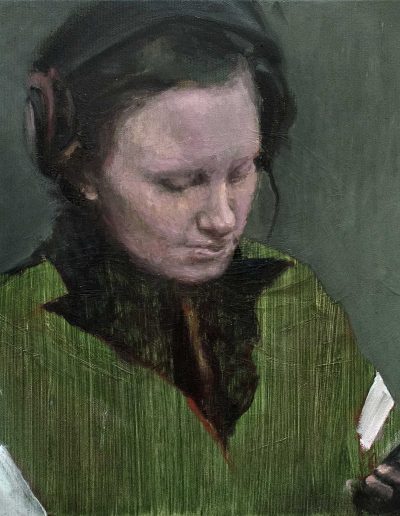 Valerie, 40 x 40 cm Öl / Lwd, 2018