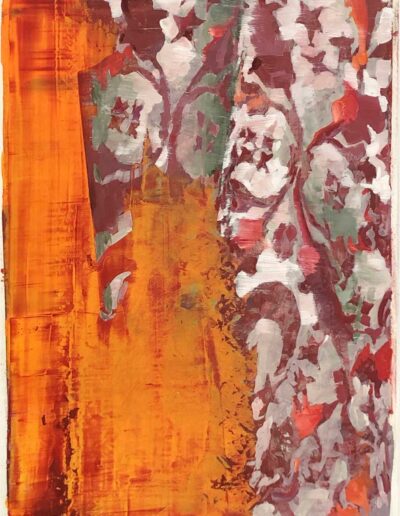 Arabeske 73, 28 x 21 cm, Öl. MDF., 2023