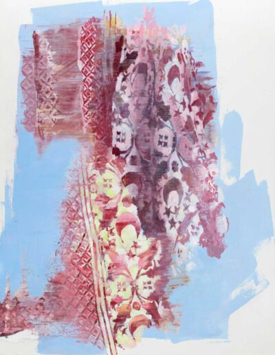 Arabeske 83, 90 x 70 cm, Öl. Lwd., 2023